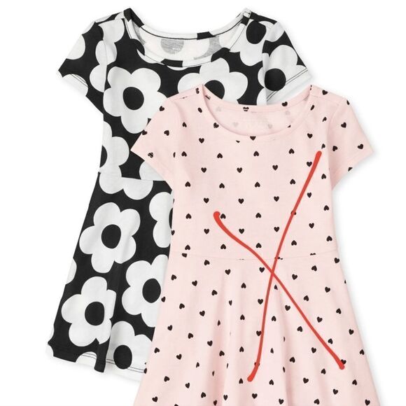 NWT Floral Dot Skater Dress Children's Place - Picture 3 of 4